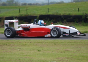 Alan in his Dallara